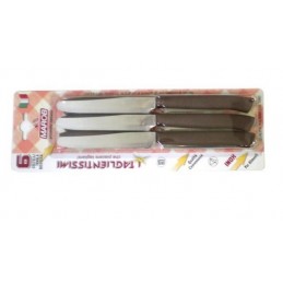 TABLE KNIVES 6PC BROWN 24TFB06